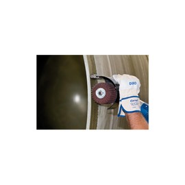 PFERD 44641106 Polinox Sanding Roller PNZ | 100 x 100 mm, Keyway 19 mm, Corundum A60, Coarser Grinding Pattern, Sanding Rollers