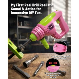 FRRJUY Kids Tool Set for Grils with Electronic Toy Drill & Tool Box