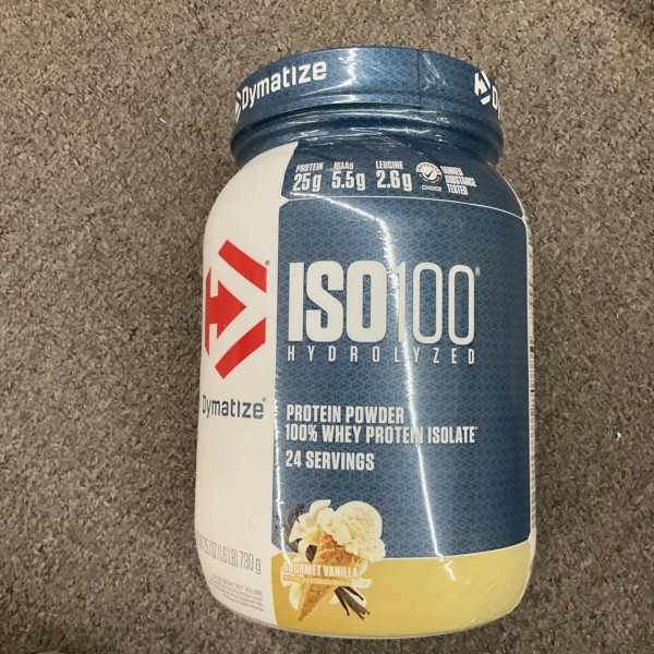 Dymatize ISO 100 Hydrolyzed Whey Protein 1.6lbs Gourmet Vanilla 03