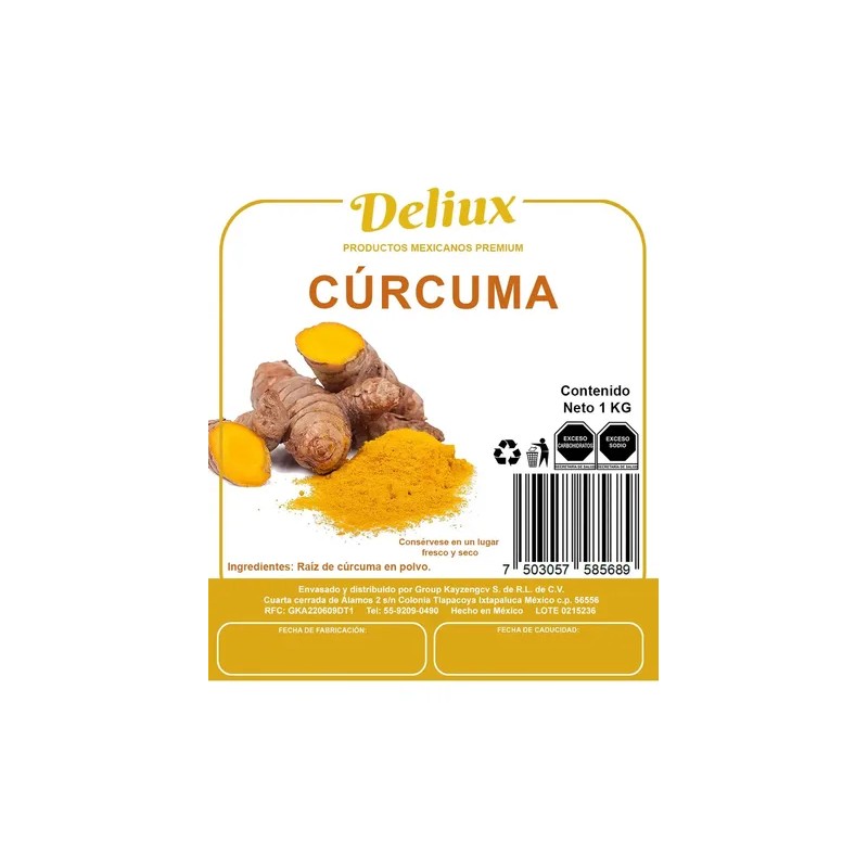 Curcuma Molida Premium 1 Kilogramo