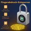 Anweller Padlock, Fingerprint, Fingerprint Lock, Locker Lock, Lock with Fingerprint