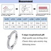 ZOEXUE Anxiety Rings for Women: Sterling Silver Cubic Zircornial Spinner