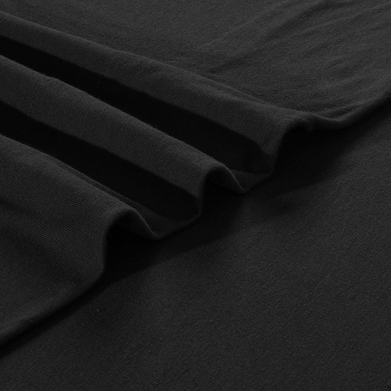 Sleepdown Jersey Sheet Set - Black, Full (4 Piece)