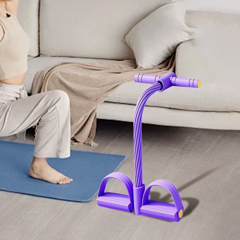 Qianly Pedal Resistance Band Exercise Band Multifunction Tension Rope for