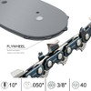 10 Inch Chainsaw bar and Chain, Replacement Chainsaw Chain For