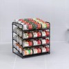 4 Tier Can Rack Organizer Beverage Storage for Kitchen Pantry