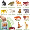 Yeonha Toys 60 Piece Mini Zoo Animal Toy with Gift