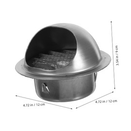 SHINEOFI Stainless Steel Exhaust Vent Cover Round Exterior Vent Cap for Optimal Airflow Water Prevention and Enhanced Ventilation Efficiency Durable and Sleek Design for Home Use