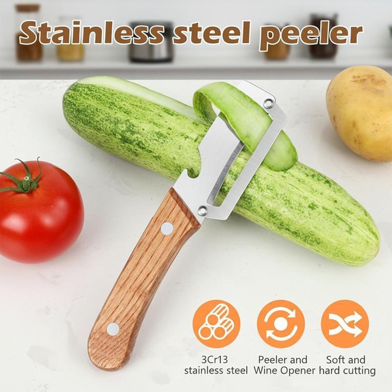 2 Pack Multifunctional Vegetable Peeler, Peelers for Kitchen with Bottle