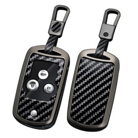 ontto Key Fob Holder Fit for Acura MDX RDX TL TSX ZDX 2008-2013 & Honda Accord 2008-2012, Carbon Pattern Black