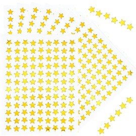 Gold Star Stickers - 50 Sheets, 5400 PCS Tiny Holographic Foil Stars for Reward, School Planner, Classroom Teacher Supplies