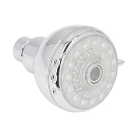 LED Shower Head, 7 Color Automatically Changing LED Fixed Showerhead with G1/2 External Thread, Shower Head with Light, Adjustable Rain Showerhead for Kid Adult