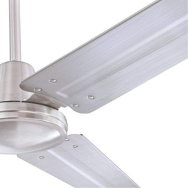 Westinghouse Lighting 7238100 Jax, Modern Industrial Style Ceiling Fan with Remote Control, 56 Inch, Brushed Nickel Finish