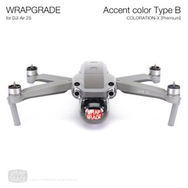Wrapgrade Skin Compatible with DJI Air 2S | Accent Color B (Coloration-X)