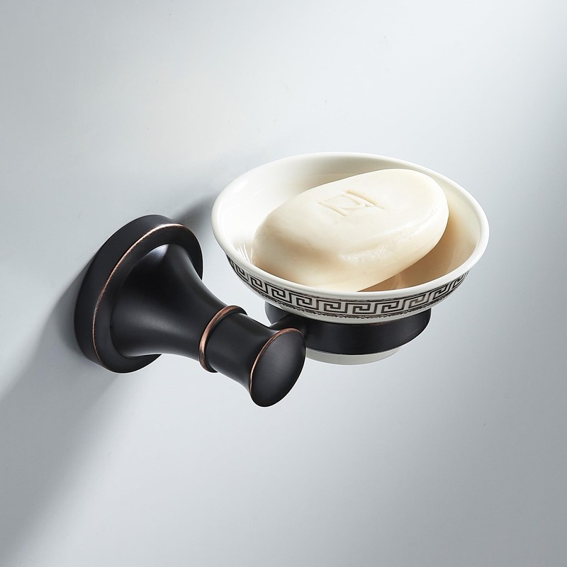 Black Bathroom Soap Dish Holder Wall Mounted Bathroom Hardware Accessories,Oil