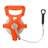 QWORK 1/2" x 100' Fiberglass Tape Measure, Engineer's Open Reel