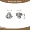 sourcing map 50Set Grommets Eyelets 3mm 1/8 Inch Brass Eyelets