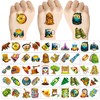 100Sheets Camping Temporary Tattoos Birthday Themed Party Supplies Decoration Favors