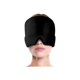 Curemi Head Cooling / Hot Cap, Gel Eye Mask, Ice Pillow, Sleep Goods, Heat Protection, Cooling Goods, Breathable, Reusable, Blackout, Unisex, One Size Fits Most (Japan Brand ISO 9000)