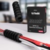tizi Knubbi Spirale zur Kabelchaos-Verhütung: 2 schwarze Kabel-Organizer. Kabelspirale statt