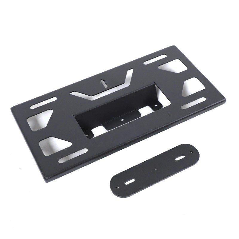 carpart2021 Front Bumper Tow Hook License Plate Mount Bracket For