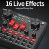 Bluetooth Live Sound Card 8 Modes Voice Changer Sound Mixer