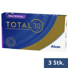 TOTAL30 Multifocal Monthly Lenses, Pack of 3, BC 8.4 mm, DIA 14.2 m, ADD Low, -05.00 Dioptres