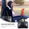 OSALADI Japanese Style Handle Bag PU Computer Bag for Men