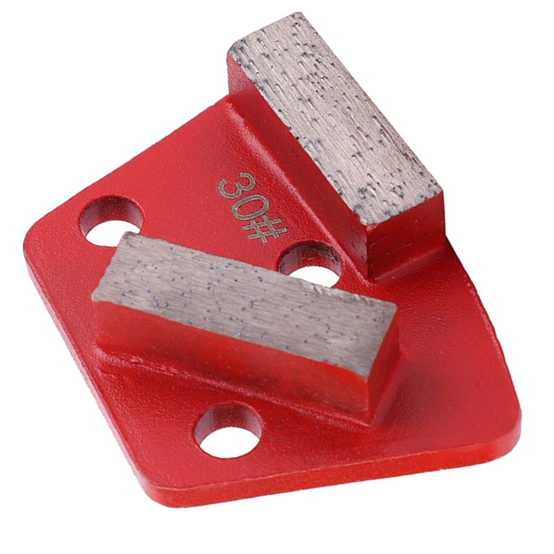 3PCS Trapezoid Diamond Floor Grinding Pad Disc #30 Grit Metal