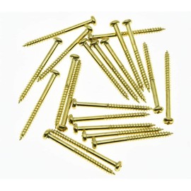 Dopro 20pcs Gold Bass Pickup Mounting Screws for Precision P Bass Jazz J Bass or P90 Pickups