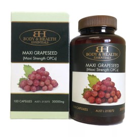 Body & Health Maxi Grapeseed 30000mg 100 Capsules x 3 units