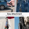 Strong Titanium Magnetic Keychain with 360° Rotation, Small Detachable Key