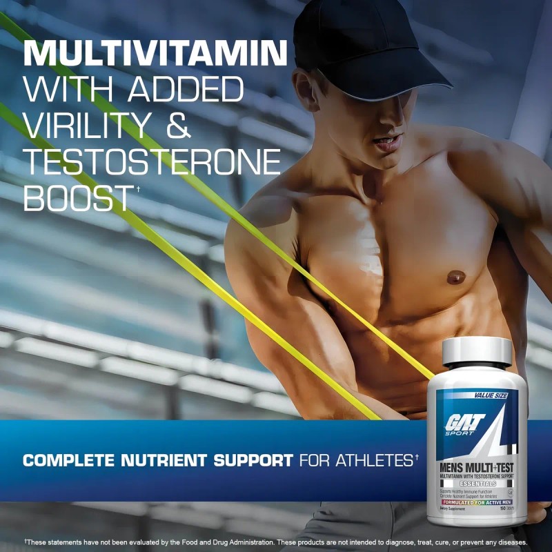 Gat Mens Multi Test Multivitaminico Testoterone Tabletas Sabor