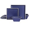 Square Melamine Dinnerware Sets， Durable Square Dinner Plates and Bowls