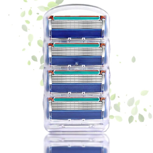Razor Replacement Blade, Gillette Compatible, Stainless Steel Shaving Blade, Fusion
