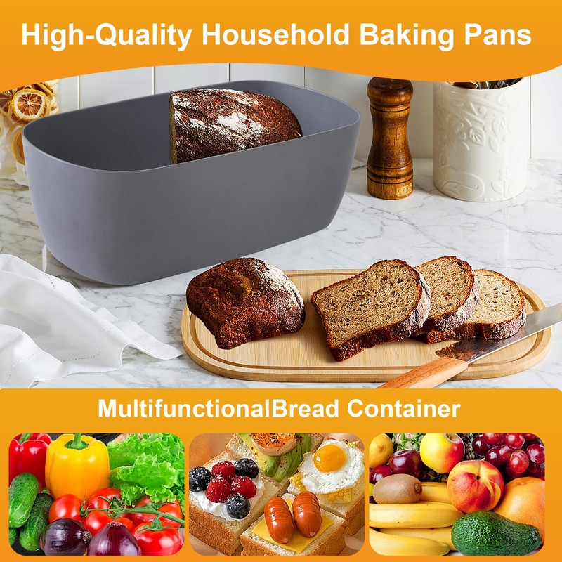 Nomotruc Bread Box with Cutting Board Lid Made with Bamboo