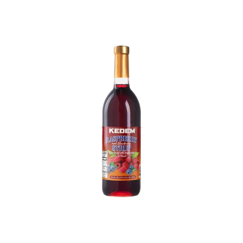 Kedem Real Raspberry and Blueberry Syrup 25.4oz | Made with