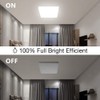 OOWOLF 25W 6000K LED Flush Mount Ceiling Light Fixture Ultra