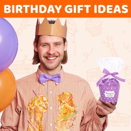 HAPPYPOP HAPPYPOP 70 Year Old Birthday Gifts for Women - 70th Birthday Gifts Ideas for Women, Best Gifts for 70 Year Old Female, Fuzzy 70th Birthday Socks In Purple