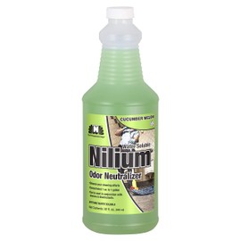 Nilodor Nilium Water Soluble Odor Neutralizer Concentrate, Cucumber Melon, 1 Quart, 32 oz, (32 WSCM) 10" Height, 3.25" Width