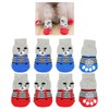 8 pcs Anti-Slip Dog Socks, Cute Bear Pattern Indoor Wear