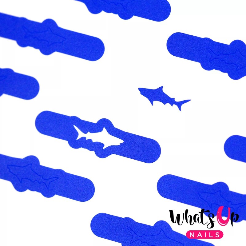Whats Up Nails Shark Stencils for Nails, Nail Art, Nail