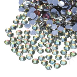MECCANIXITY 2880 Pcs Hotfix Rhinestones Flatback Crystal Glass Gems Art Rhinestones for Crafts Clothes DIY Decoration(SS6 2mm,Pale White)