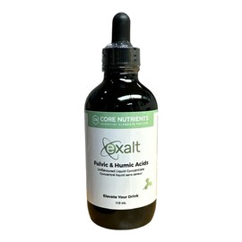 Exalt by Core Nutrients - Fulvic & Humic Acid Complex in the Purest Form | Enhanced Nutrient Absorption - 70+ Trace Minerals | Unflavoured Drink Liquid Concentrate | 110mL