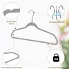 Quality Hangers Clothes Set 50 Pack - Non-Velvet Plastic for