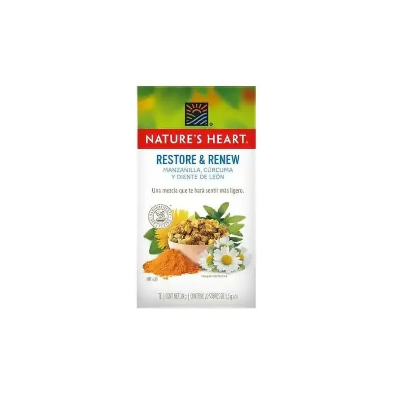 Té Restore & Renew Manzanilla, Curcuma Y Diente De Leon