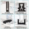 UPGRADED W10350376 Dishwasher Top Rack Adjuster Parts with W10195840 &