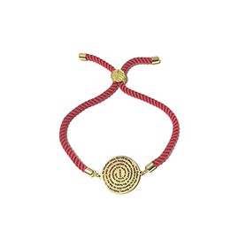 Our Father Prayer + 72 names of God kabbalah King Solomon seal Coin Bracelet Red