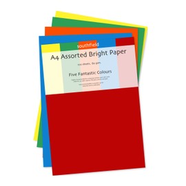Southfield Stationers Ltd A4 Bright Paper - Assorted Coloured (100 Sheets)