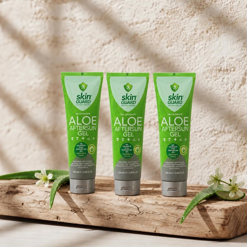 Skin Guard Pack 12 Piezas Gel 100% Aloe Vera 100